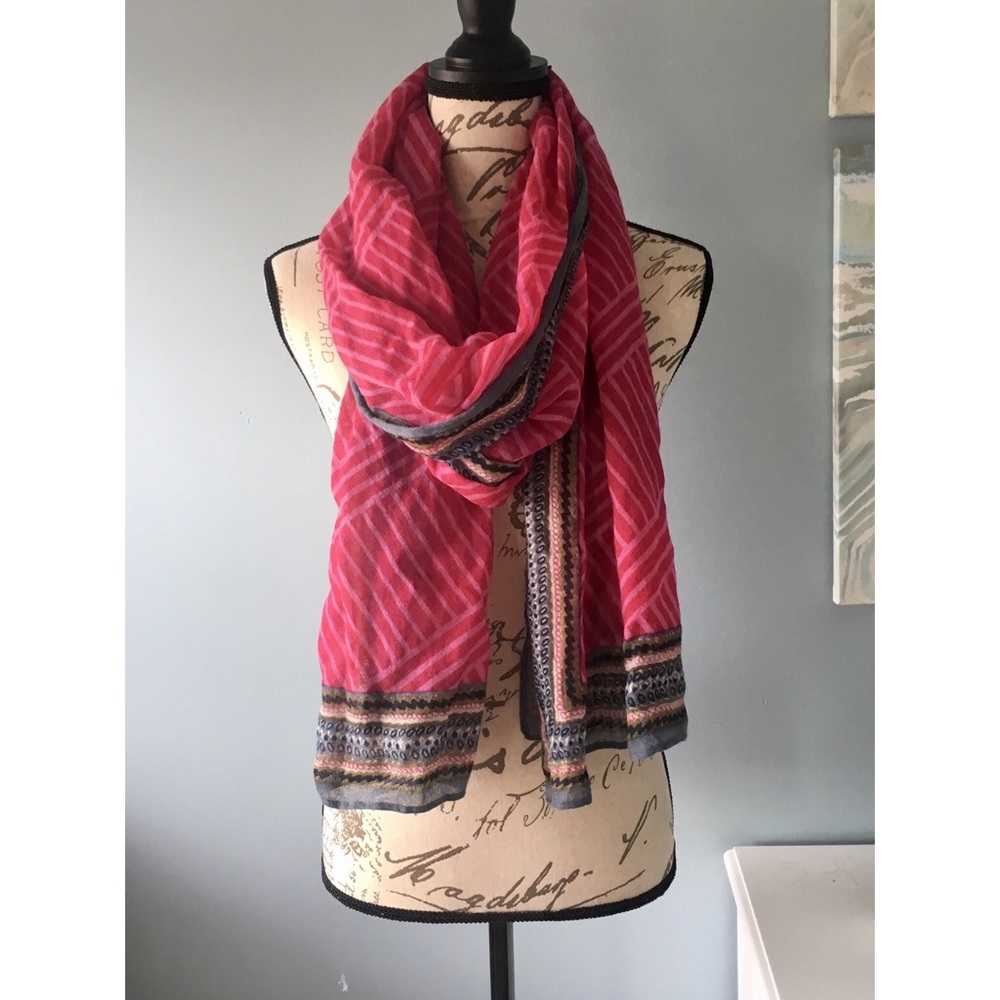 🌟 HOST PICK HP 🌟Madewell Pink Patterned Scarf